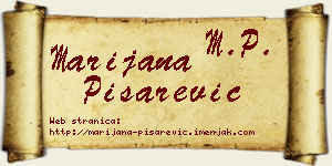 Marijana Pisarević vizit kartica